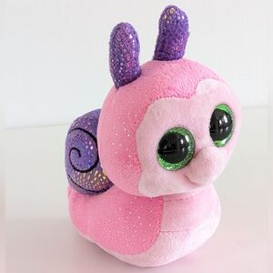 TY Pink and Purple Snail Plush Toy